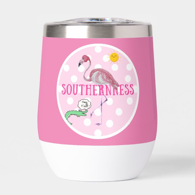 Cute Flamingo Alligator Sun (Frente)