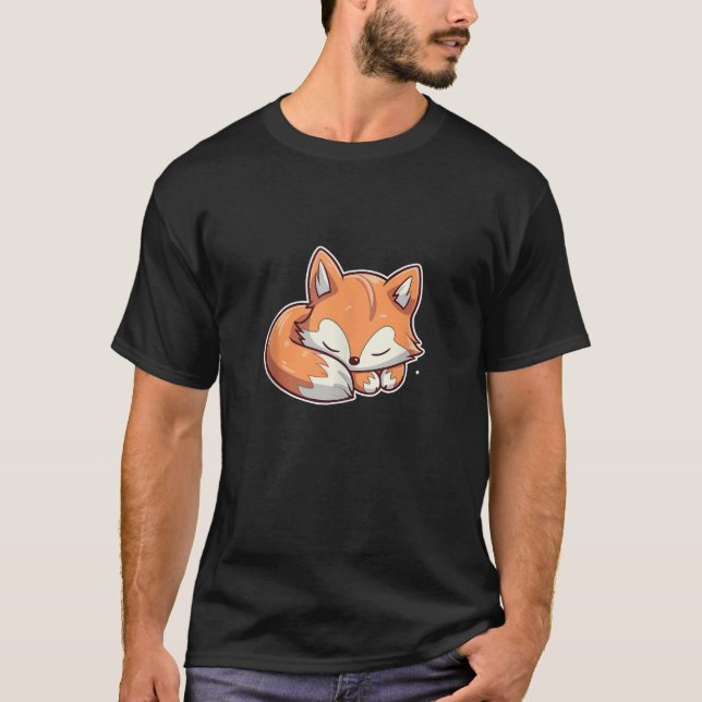 Cute Fox Sleeping Wildlife Animal Nature Tank Top (Anverso)