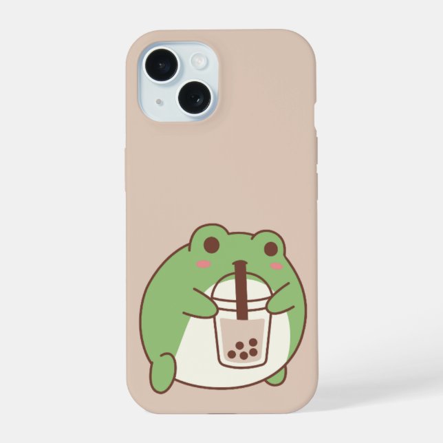 Cute Frog Drinking Bubble Tea | Kawaii Aesthetic i (Reverso )
