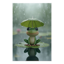Cute Frog Wall Art for Kids – Adorable Frog Poster