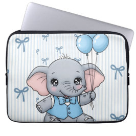 Cute funda para portátil de elefante bebé de dibuj