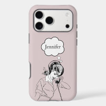 Cute funda retro para iPhone / iPad para chicas