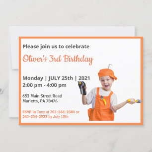 Cute Funny  Invitación de cumpleaños a la foto par