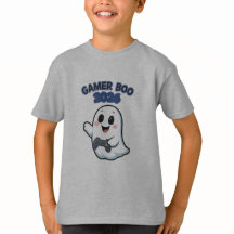 Cute Gamer Boo 2026 Camiseta de Halloween para Niñ