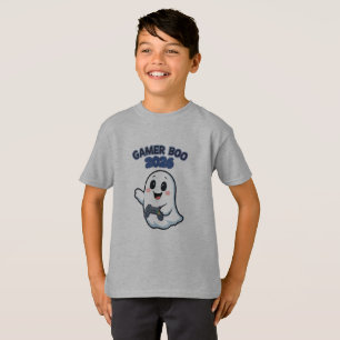 Cute Gamer Boo 2026 Camiseta de Halloween para Niñ