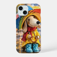 Cute Garden Puppy Dog with Flower Crown and Wateri