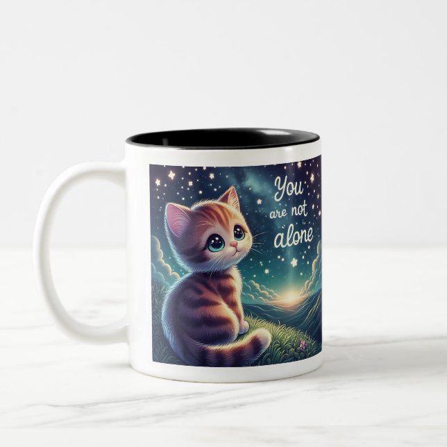 Cute Gatito, No Estás Solo En Las Tazas De Mug (Izquierda)