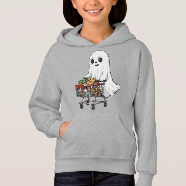 Cute Ghost Carrito De Compras Snacks Divertido Hal (Anverso)