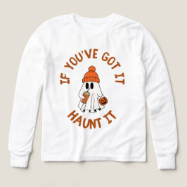 Cute Ghost Halloween Tote with Pumpkin Spice Vibes
