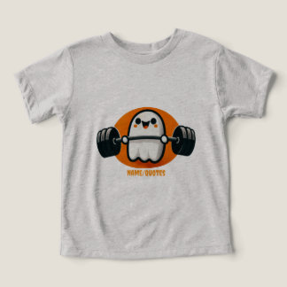 Cute Ghost Lifting Weights