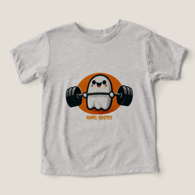 Cute Ghost Lifting Weights (Diseño delantero )