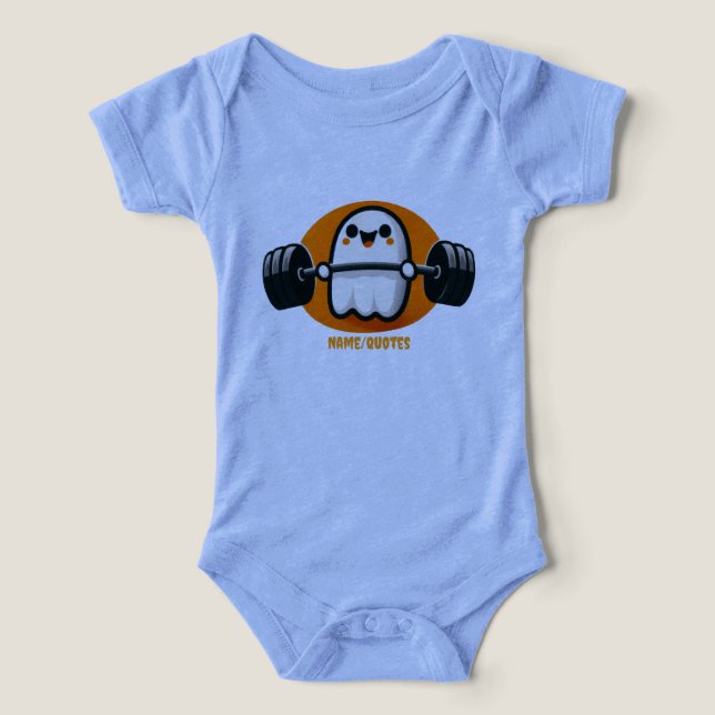 Cute Ghost Lifting Weights (Diseño delantero )