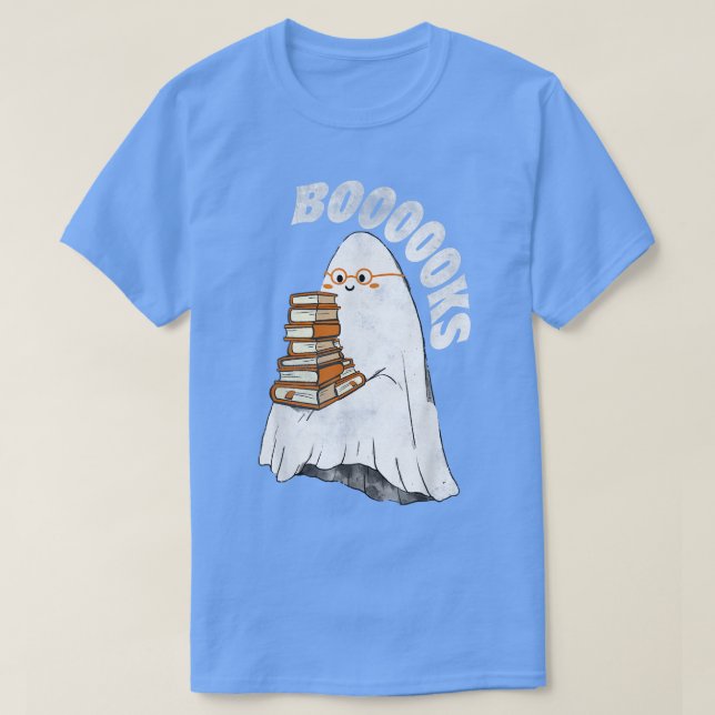 Cute Ghost Teacher Top Book Halloween Booooks Read (Diseño del anverso)