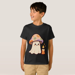 Cute Ghost y Camiseta Kawaii de Champiñón