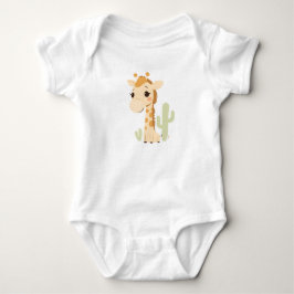 Cute Giraffe Baby Jersey Bodysuit