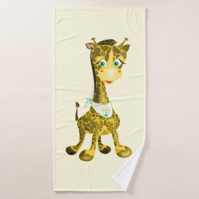 Cute Giraffe Funny Toalla de Baño (Toalla de baño)
