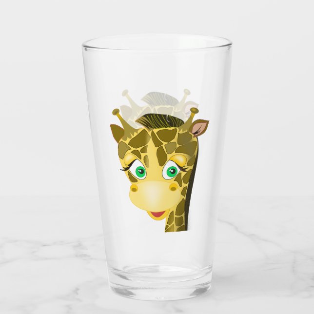 Cute Giraffe Gracioso Glass (Reverso)