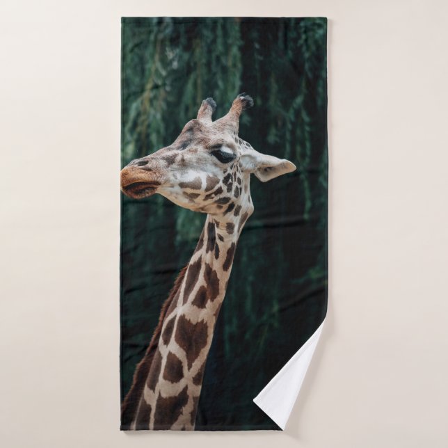 CUTE GIRAFFE PORTRAIT (Toalla de baño)