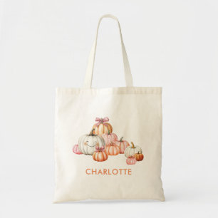 Cute Girly Pumpkins dobla la bolsa de toques de Ha