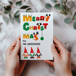 Cute Gnomes Fun Whimsical Fonds Feliz Navidad