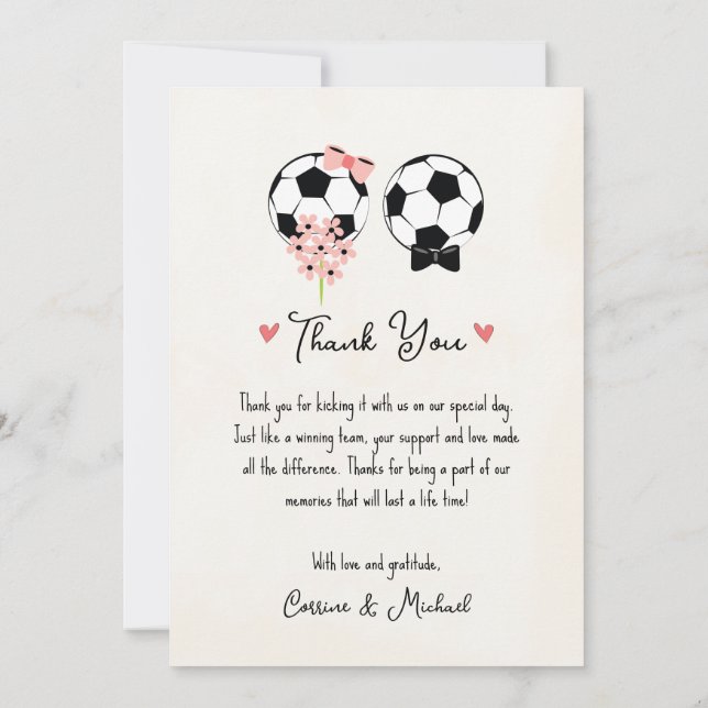 Cute Golf Tema Boda Gracias tarjeta con foto (Reverso)
