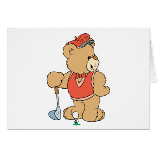 Cute Golfing Golfer Bear