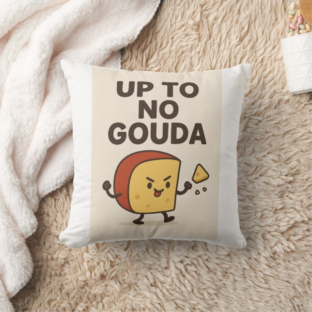 Cute Gouda Cartoon Almohada – Divertida  (Manta)