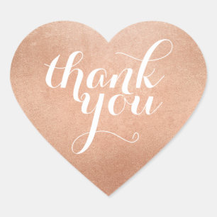 CUTE GRACIAS CORAZÓN SELLO escritura moderna rosa 