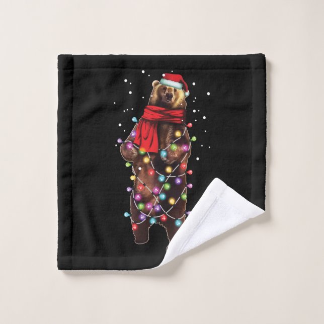 Cute Grizzly Bear Funny Navidades Regalos de vacac (Toallita)