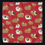Cute Guinea Cerdos Bandana<br><div class="desc">Cuidados conejillos de indias.</div>