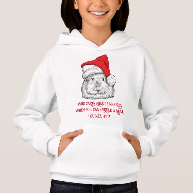 Cute Guinea Pig with Christmas hat (Anverso)