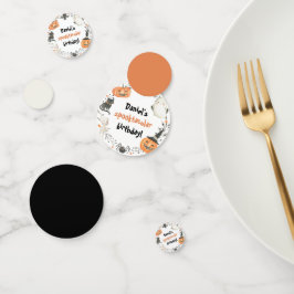 Cute Halloween Cumpleaños Spooktacular Confetti