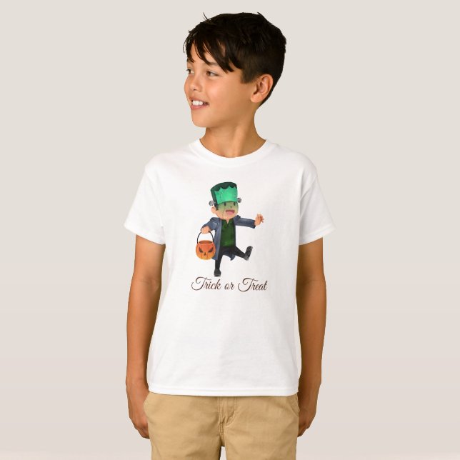 Cute Halloween Frankenstein Costume | Camiseta (Anverso completo)