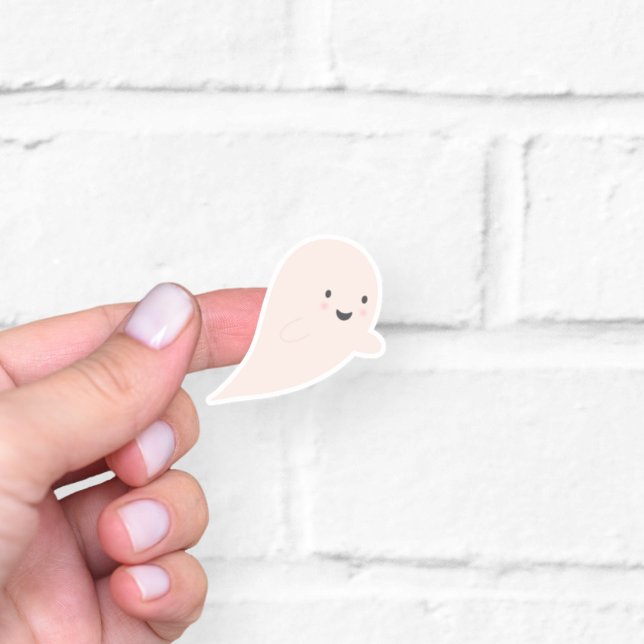 Cute Halloween Ghost Pegatina (Subido por el creador)