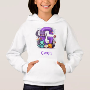 Cute Halloween Monograma Letra G Hoodie