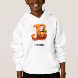 Cute Halloween Monograma Letra J Hoodie