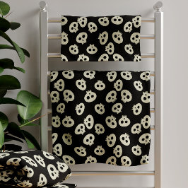 Cute Halloween Skull Pattern Black Cream Spooky