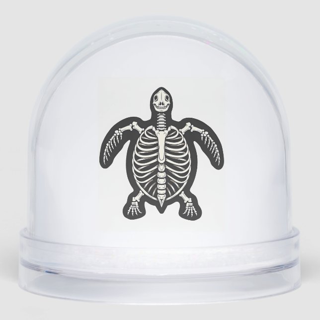 Cute Halloween Turtle Skeleton Tortoise Fossiers A (Anverso)