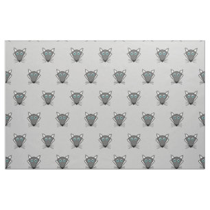 Cute Halloween Wolf estampado en tela