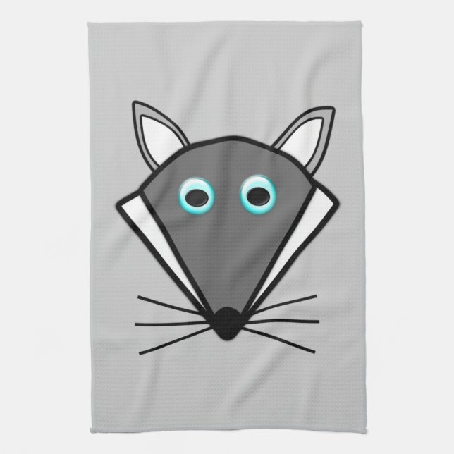 Cute Halloween Wolf Kitchen Toalla (Vertical)