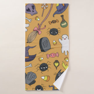 Cute hand drawn seamless patterns with cute hand d