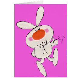 Cute Happy Bunny Pink Birday