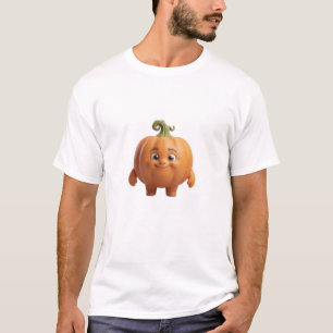 Cute Happy Pumpkin Camiseta de Personaje 3D