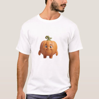 Cute Happy Pumpkin Camiseta de Personaje 3D