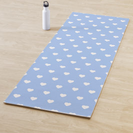 Cute Heart Pattern Goma Yoga Mat