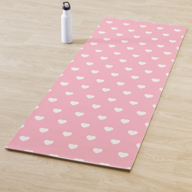 Cute Heart Pattern Goma Yoga Mat (In situ)