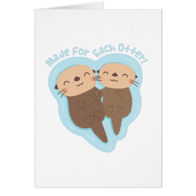 Cute hecho para cada nutria día de San Valentín ju (Frente)
