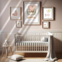 Cute Hedgehog Niños Nursery Wall Art Decoración