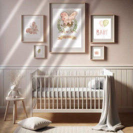 Cute Hedgehog Niños Nursery Wall Art Decoración