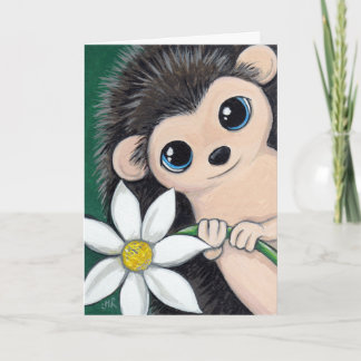 Cute Hedgehog Ofertas especiales Tarjeta de felici